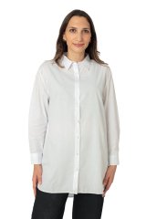 Oversize Basic %100 Pamuk Gömlek Beyaz