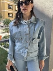 Denim Tasarım Kot Ceket